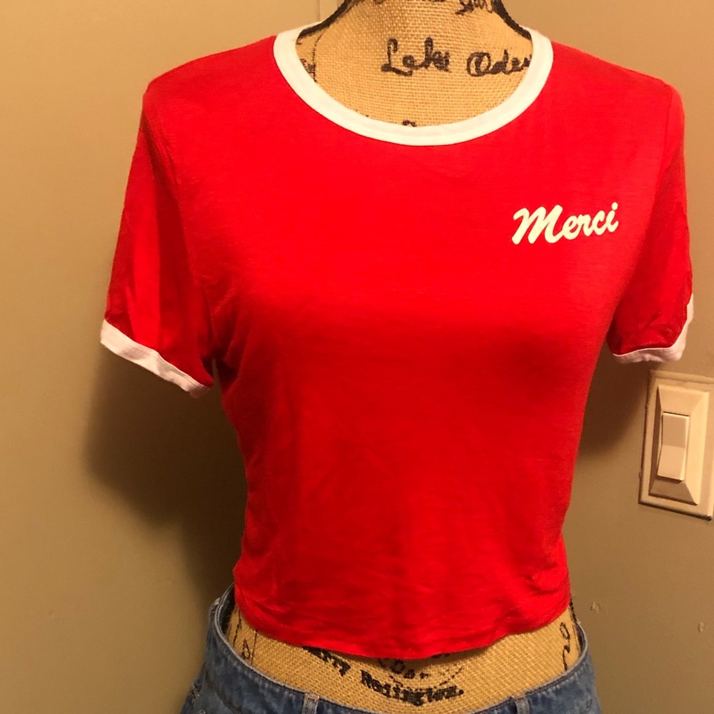 Forever 21 red crop top